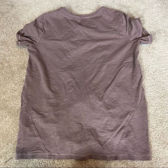 Any Body Oversized Tie front Tee Brown women's size XXS - Picture 9 of 10